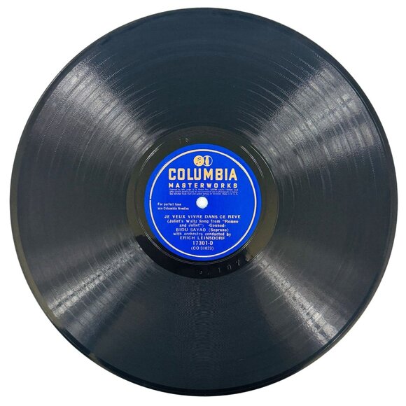 Bidu Sayao Obeissons Quand Leur Voix Appelle 10in Shellac 78RPM Columbia 17301-D - Picture 3 of 4